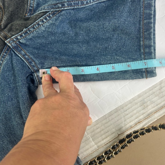 NWT Aelfric Eden Black Star Blue  Denim Jeans Jorts Shorts Streetwear Size 26/2 - Picture 11 of 16